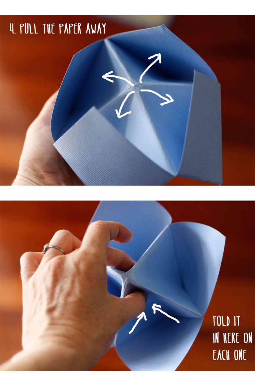 origami fortune teller date gift idea diy 5